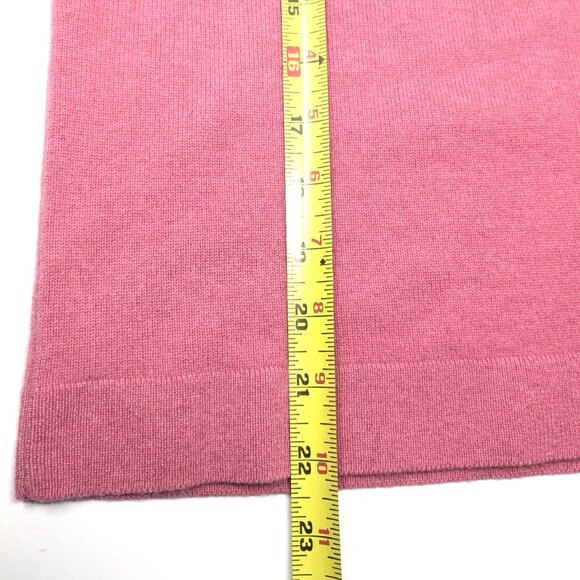 Cashmere Sleeveless Turtleneck Sweater Womans Small Light Salmon Pink Buchman - Picture 12 of 13